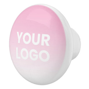 Uw Logo en bewerkbare achtergrondkleurverloop Keramische Knop