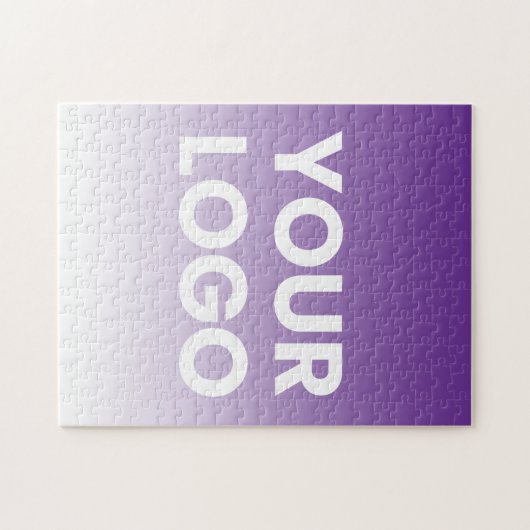 Uw Logo en bewerkbare achtergrondkleurverloop Legpuzzel (Horizontaal)