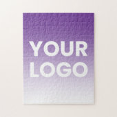Uw Logo en bewerkbare achtergrondkleurverloop Legpuzzel (Verticaal)