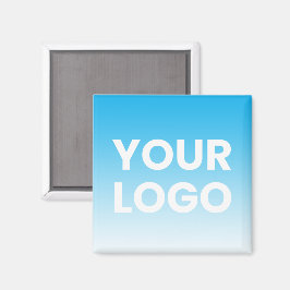 Uw Logo en bewerkbare achtergrondkleurverloop Magneet