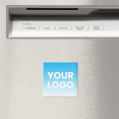 Uw Logo en bewerkbare achtergrondkleurverloop Magneet (Insitu (Vaatwasser))