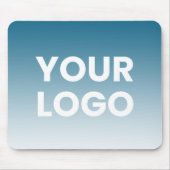 Uw Logo en bewerkbare achtergrondkleurverloop Muismat (Voorkant)