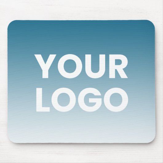 Uw Logo en bewerkbare achtergrondkleurverloop Muismat (Voorkant)