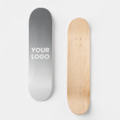 Uw Logo en bewerkbare achtergrondkleurverloop Persoonlijk Skateboard (Voorkant)