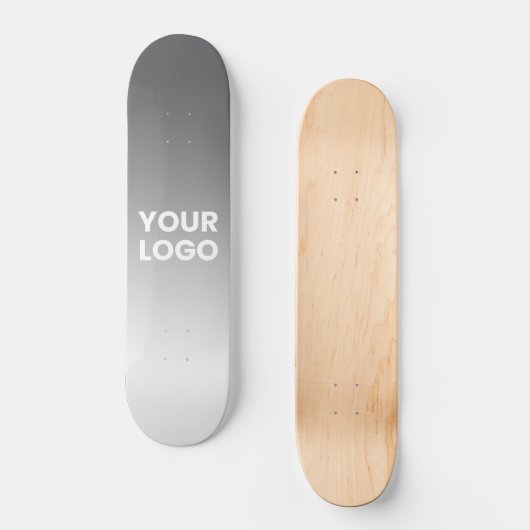 Uw Logo en bewerkbare achtergrondkleurverloop Persoonlijk Skateboard (Voorkant)
