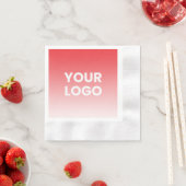 Uw Logo en bewerkbare achtergrondkleurverloop Servet (Insitu)