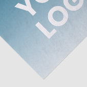 Uw Logo en bewerkbare achtergrondkleurverloop Tissuepapier (Detail)