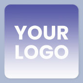 Uw Logo en bewerkbare achtergrondkleurverloop Vierkante Sticker