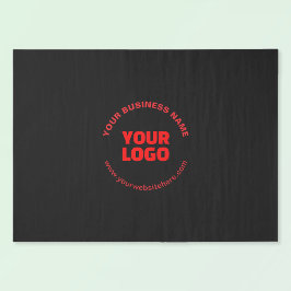 Uw Logo en bewerkbare circulaire tekst, rood of do Tissuepapier