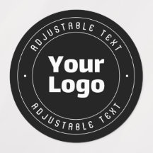 Uw Logo en bewerkbare tekst Sjabloon | Zwart & Wit