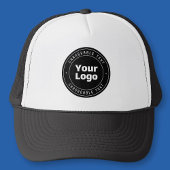 Uw Logo en bewerkbare tekst Sjabloon | Zwart & Wit Trucker Pet