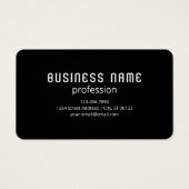 Uw Logo en bewerkbare tekst Sjabloon | Zwart & Wit Visitekaartje (Achterkant)