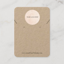 Uw Logo en Ketting Combo Display Kaart