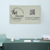 Uw Logo- en kwaliteitscontrolecode voor zakelijke Spandoek (Beurs)