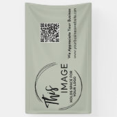 Uw Logo- en kwaliteitscontrolecode voor zakelijke Spandoek (Verticaal)