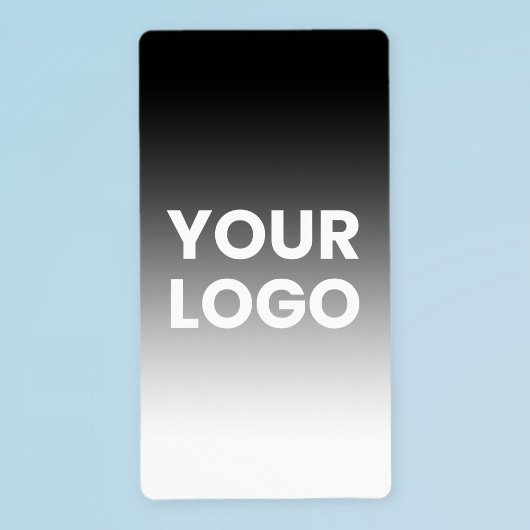 Uw logo en moderne bewerkbare kleurgradiënt etiket
