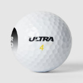 Uw logo en moderne bewerkbare kleurgradiënt golfballen (Logo)