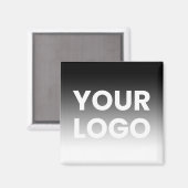 Uw logo en moderne bewerkbare kleurgradiënt magneet (Voorkant / Achterkant)