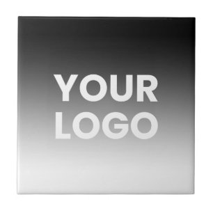 Uw logo en moderne bewerkbare kleurgradiënt tegeltje