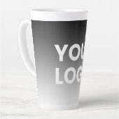 Uw logo en moderne bewerkbare kleurverloop latte mok (Linkerhoek)