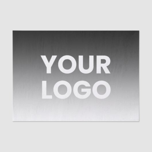 Uw logo en moderne bewerkbare kleurverloop tissuepapier (Voorkant)