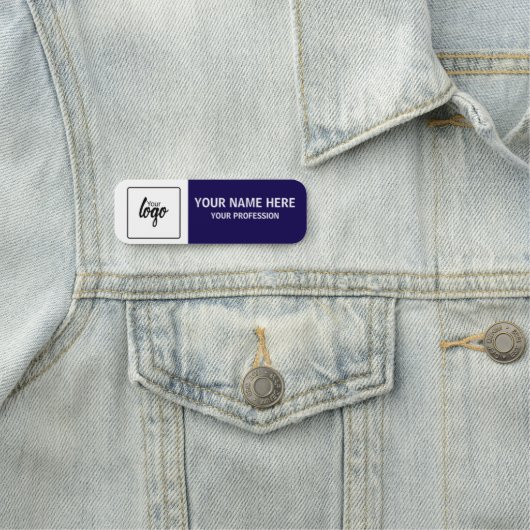 Uw logo en naam gepersonaliseerde werknemer naamplaatje (In situ)