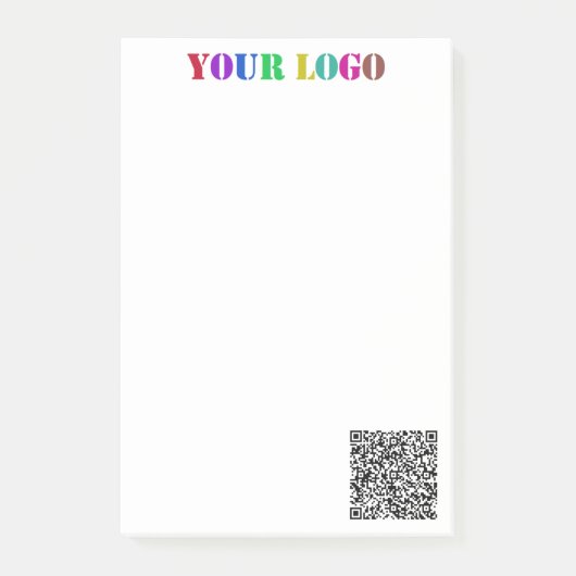 Uw Logo en QR Code Business Post-it® notes (Voorkant)