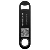 Uw logo en QR-code merk sleutelhangermodel voorbee Speed Flessenopener (Achterkant)