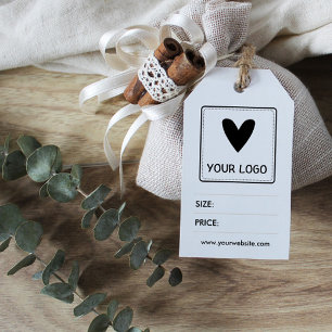 Uw Logo- en QR-code voor sociale media Prijs Cadeaulabel