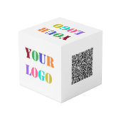Uw Logo en QR Code Zakelijke Promotie Kubus (Achter hoekig)