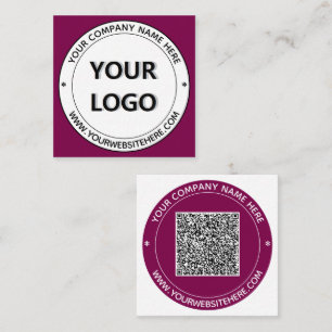 Uw Logo- en QR-codestempel voor visitekaartjes