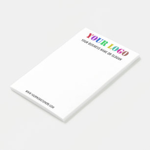 Uw Logo en tekst Business Post-it® notes Voorbeeld