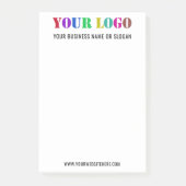 Uw Logo en tekst Business Post-it® notes Voorbeeld (Voorkant)