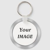 UW Logo en tekst op school, klasreünie-Sleutelhang Sleutelhanger (Achterkant)