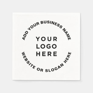 Uw Logo en Tekst Simpel Professioneel Servet