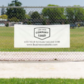 Uw Logo en zakelijke website op maat toevoegen Spandoek (Insitu)