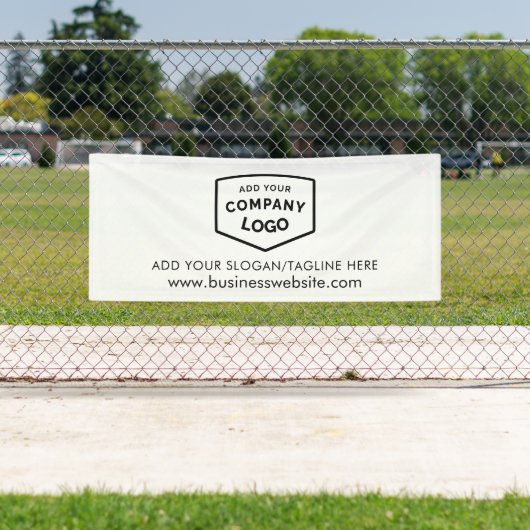 Uw Logo en zakelijke website op maat toevoegen Spandoek (Insitu)