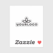 Uw logo enveloppe zegel sticker (Vel)