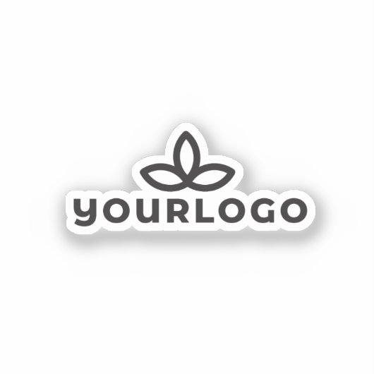 Uw logo enveloppe zegel sticker (Voorkant)