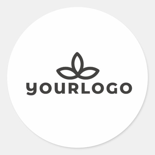 Uw Logo-envelopzegel Ronde Sticker (Voorkant)