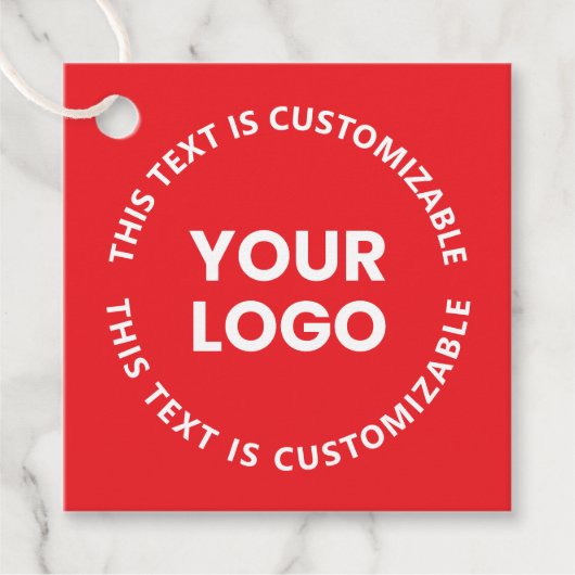 Uw Logo/eventuele geüploade Afbeelding en circulai Bedankjes Labels (Voorkant)