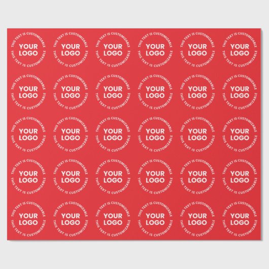 Uw Logo/eventuele geüploade Afbeelding en circulai Cadeaupapier (Vlak)