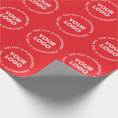 Uw Logo/eventuele geüploade Afbeelding en circulai Cadeaupapier (Hoek)