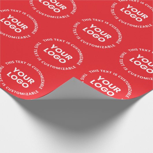 Uw Logo/eventuele geüploade Afbeelding en circulai Cadeaupapier (Hoek)