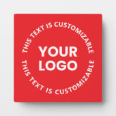 Uw Logo/eventuele geüploade Afbeelding en circulai Fotoplaat (Voorkant)