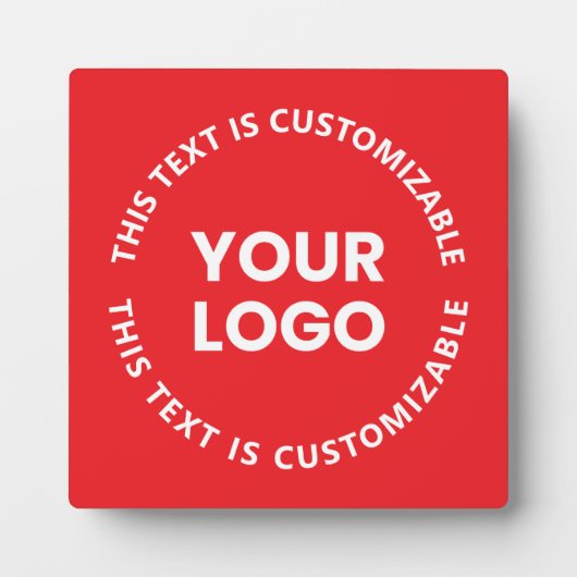 Uw Logo/eventuele geüploade Afbeelding en circulai Fotoplaat (Voorkant)