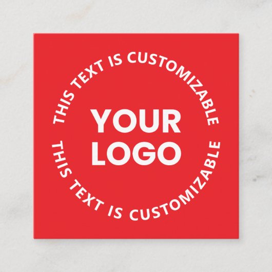 Uw Logo/eventuele geüploade Afbeelding en circulai Informatiekaartje (Voorkant)