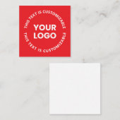 Uw Logo/eventuele geüploade Afbeelding en circulai Informatiekaartje (Voorkant / Achterkant)