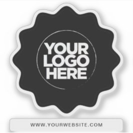 Uw Logo Eyecatching Border Wissen Uitgesneden Stic Sticker