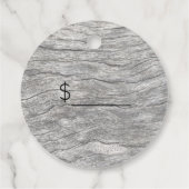 Uw Logo Faded Timber Price Labels (Achterkant)